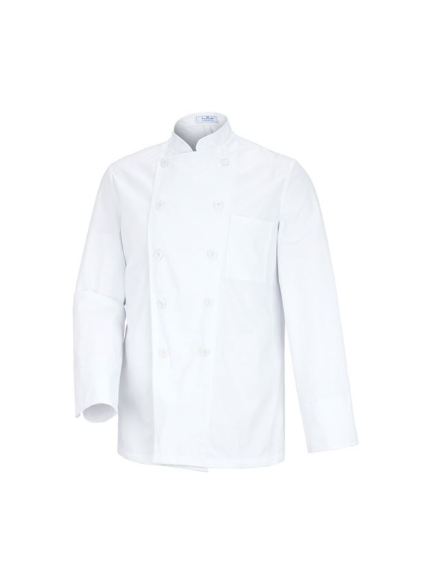 T-Shirts, Pullover & Skjorter: Kokke- og bagerjakke Prag + hvid