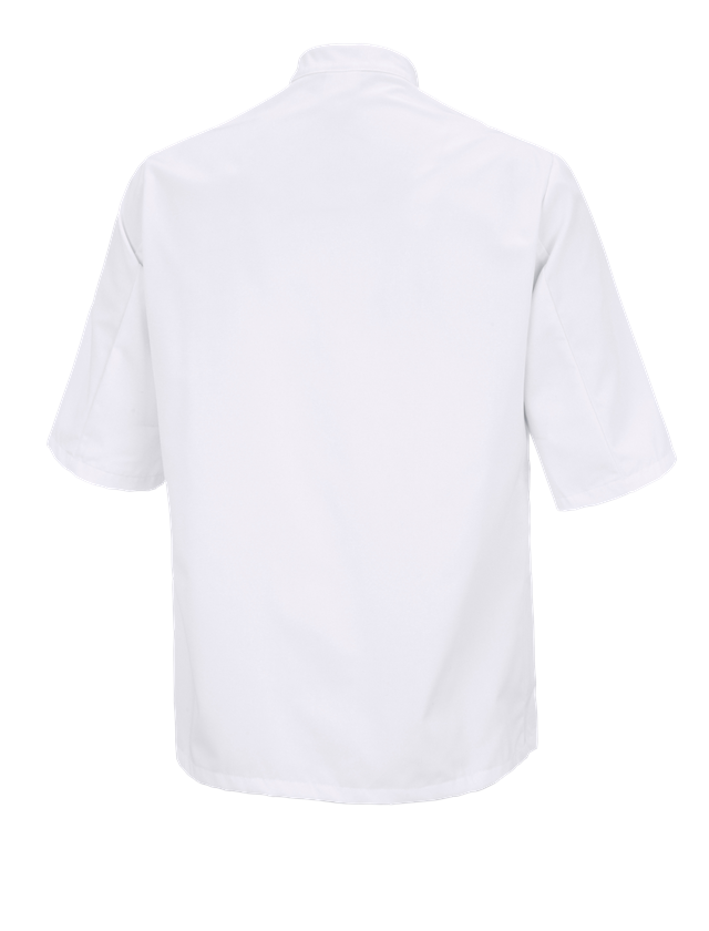 T-Shirts, Pullover & Skjorter: Kokkejakke Elegance, halvlange ærmer + hvid/sort 1