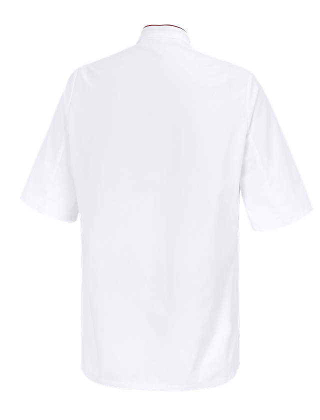 T-Shirts, Pullover & Skjorter: Kokkejakke Marseille + hvid/bordeaux 1