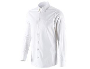 e.s. Business skjorte cotton stretch, slim fit