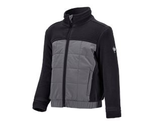 Hybrid fleece jacket e.s.concrete, children's