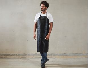 Synthetic leather apron