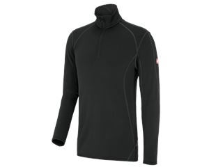 e.s. pullover med høj krave thermo stretch-x-warm