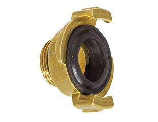 Quick coupling with outer thread